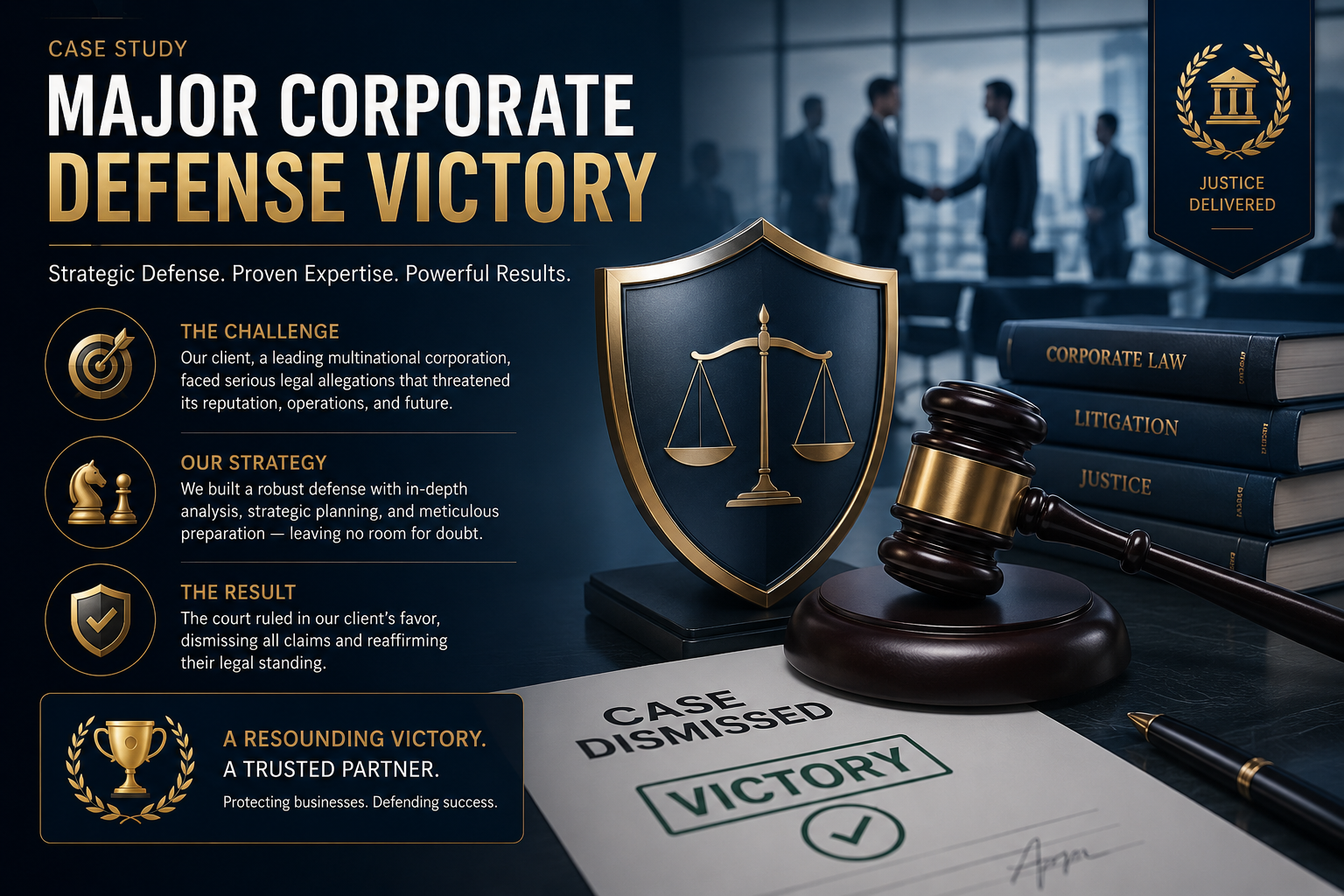 Major Corporate Defense Victory